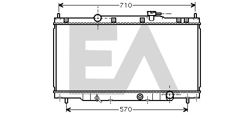 31R26045 EACLIMA Радиатор, охлаждение двигателя