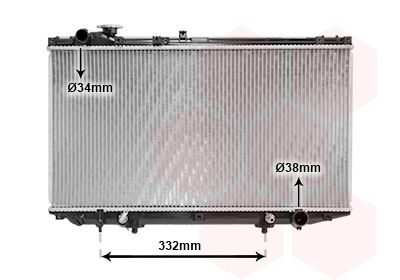 53002313 VAN WEZEL Радиатор, охлаждение двигателя