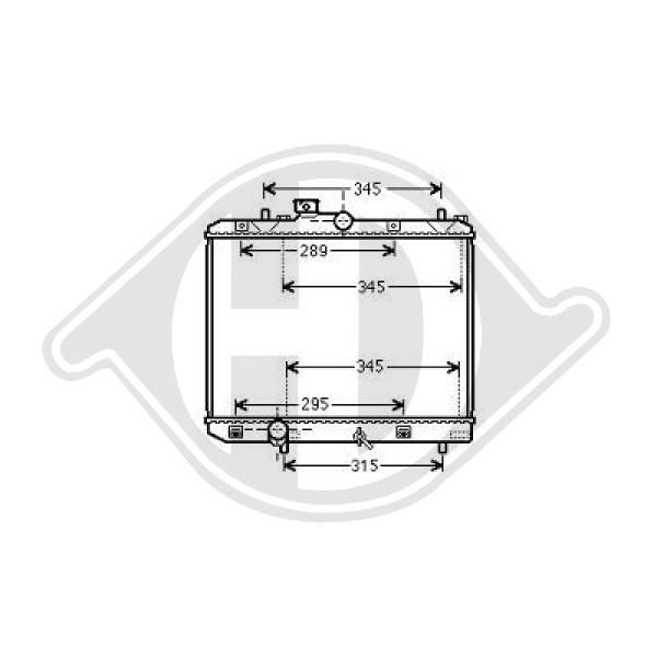 DCM3118 DIEDERICHS Радиатор, охлаждение двигателя