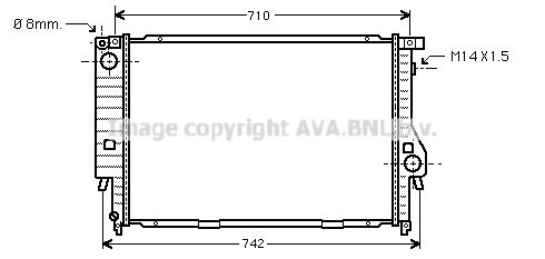 BW2138 AVA QUALITY COOLING Радиатор, охлаждение двигателя