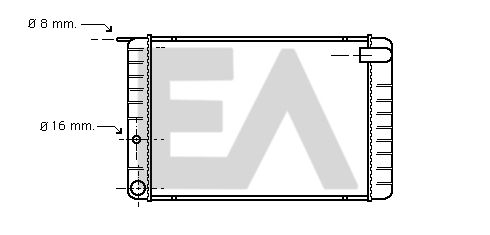 31R78004 EACLIMA Радиатор, охлаждение двигателя