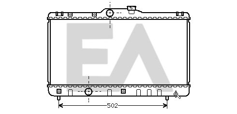 31R71293 EACLIMA Радиатор, охлаждение двигателя