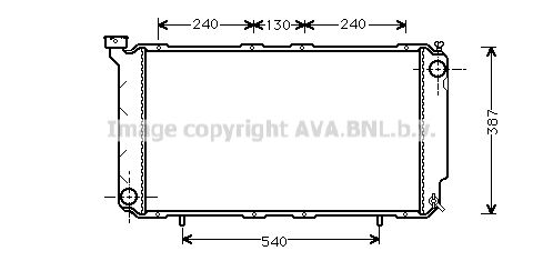 SU2010 AVA QUALITY COOLING Радиатор, охлаждение двигателя