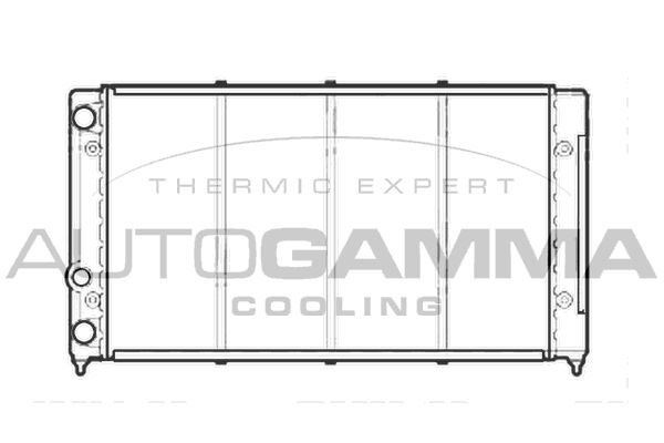 105570 AUTOGAMMA Радиатор, охлаждение двигателя