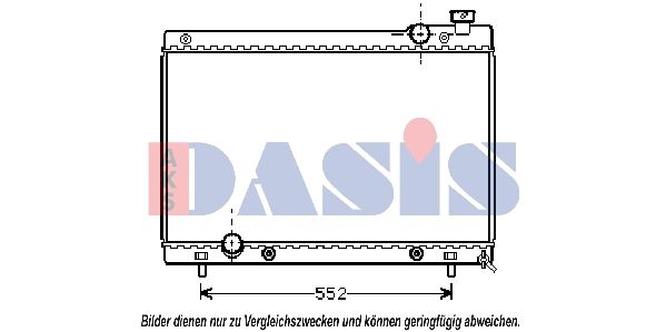 111320N AKS DASIS Радиатор, охлаждение двигателя