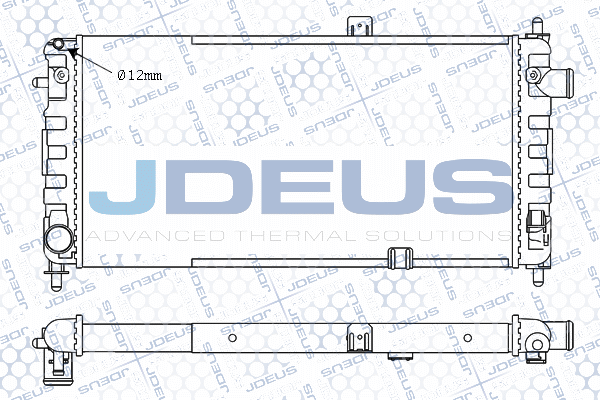 M020002A JDEUS Радиатор, охлаждение двигателя