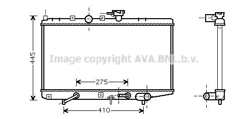 KA2034 AVA QUALITY COOLING Радиатор, охлаждение двигателя