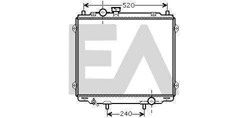 31R28049 EACLIMA Радиатор, охлаждение двигателя