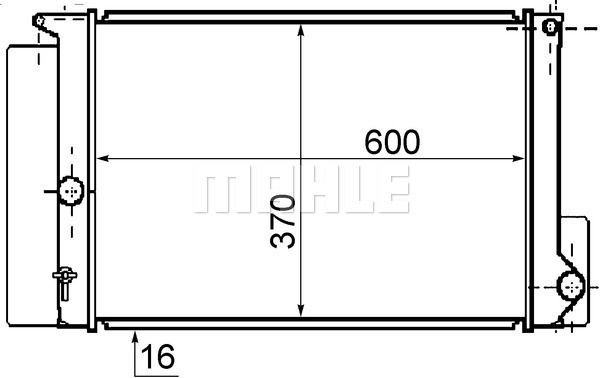 CR1078000S MAHLE Радиатор, охлаждение двигателя