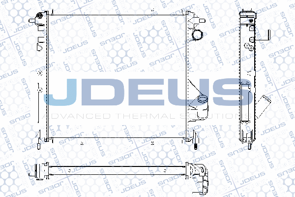 RA0230491 JDEUS Радиатор, охлаждение двигателя