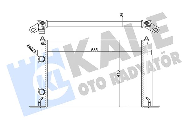 356260 KALE OTO RADYATÖR Радиатор, охлаждение двигателя