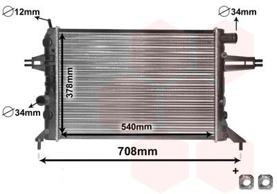 37002272 VAN WEZEL Радиатор, охлаждение двигателя