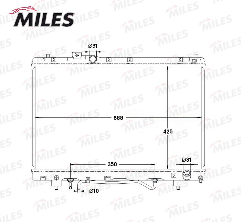 ACRB268 MILES Радиатор, охлаждение двигателя