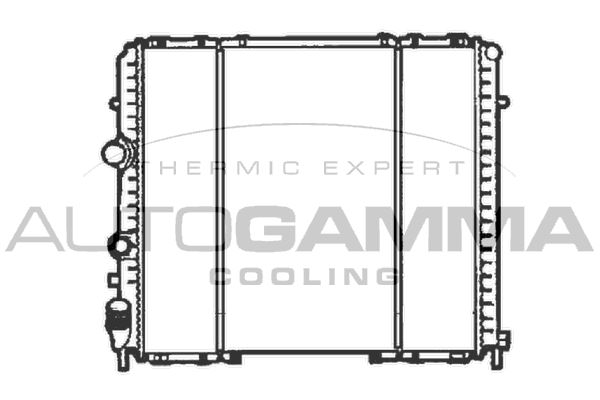 102282 AUTOGAMMA Радиатор, охлаждение двигателя