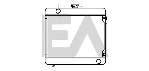 31R50018 EACLIMA Радиатор, охлаждение двигателя