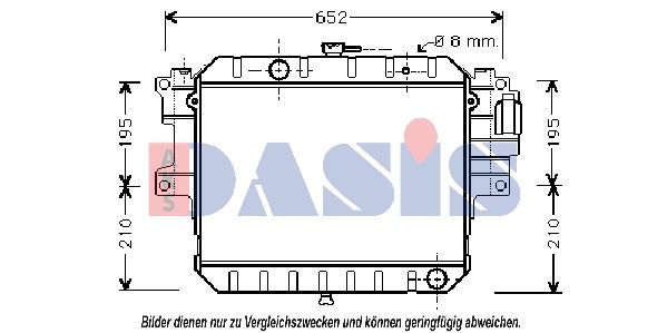 360390N AKS DASIS Радиатор, охлаждение двигателя