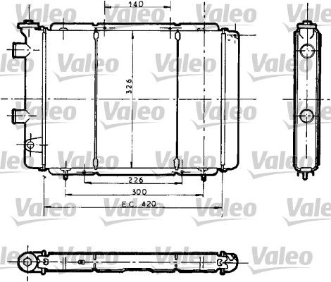 730012 VALEO Радиатор, охлаждение двигателя