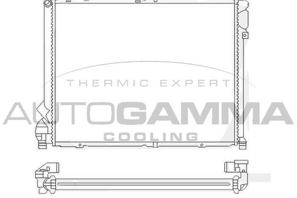 101406 AUTOGAMMA Радиатор, охлаждение двигателя