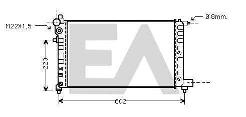 31R55004 EACLIMA Радиатор, охлаждение двигателя