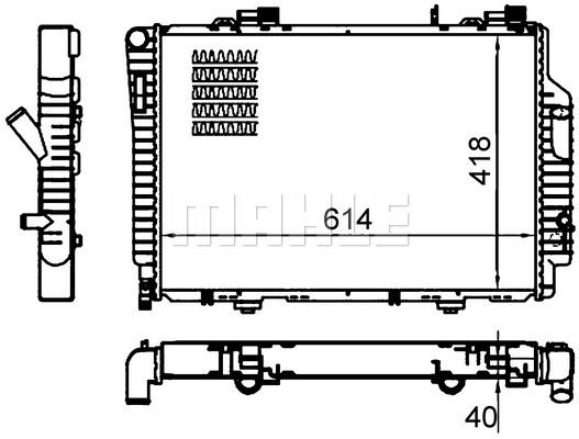 CR485000S MAHLE Радиатор, охлаждение двигателя