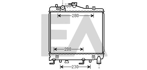 31R52022 EACLIMA Радиатор, охлаждение двигателя