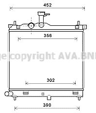 HYA2291 AVA QUALITY COOLING Радиатор, охлаждение двигателя