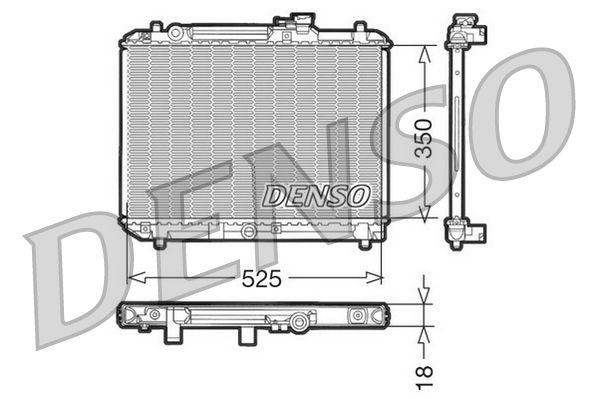 DRM47001 DENSO Радиатор, охлаждение двигателя