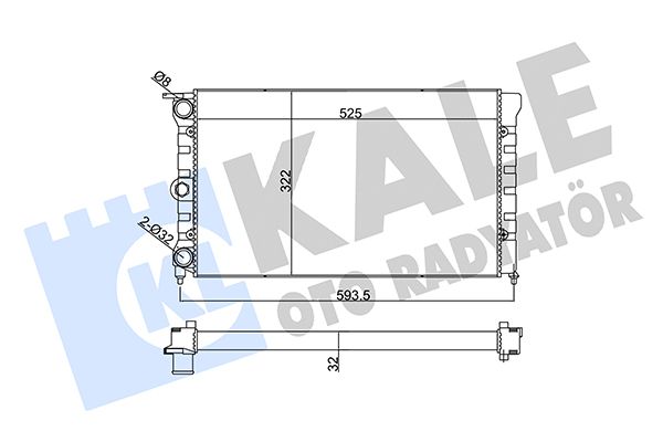 139200 KALE OTO RADYATÖR Радиатор, охлаждение двигателя