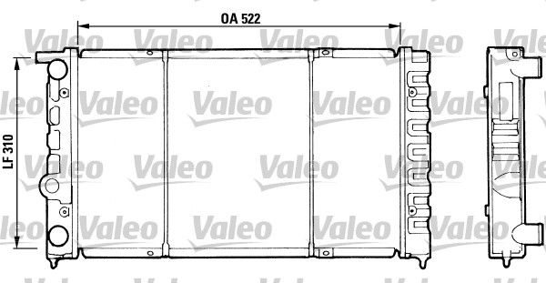 730513 VALEO Радиатор, охлаждение двигателя