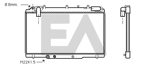 31R60055 EACLIMA Радиатор, охлаждение двигателя