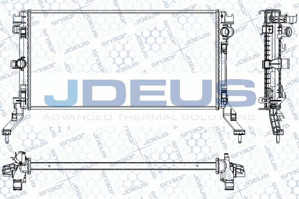 RA0231020 JDEUS Радиатор, охлаждение двигателя