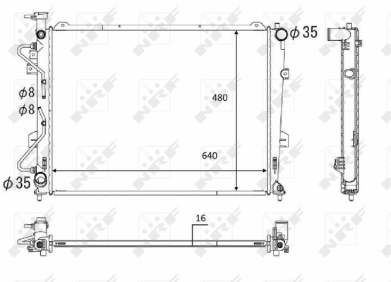 WG1723466 WILMINK GROUP Радиатор, охлаждение двигателя