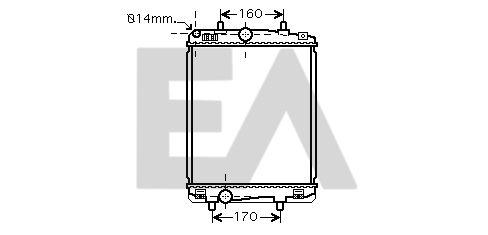 31R71307 EACLIMA Радиатор, охлаждение двигателя