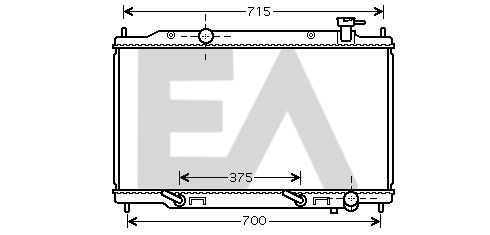 31R18125 EACLIMA Радиатор, охлаждение двигателя