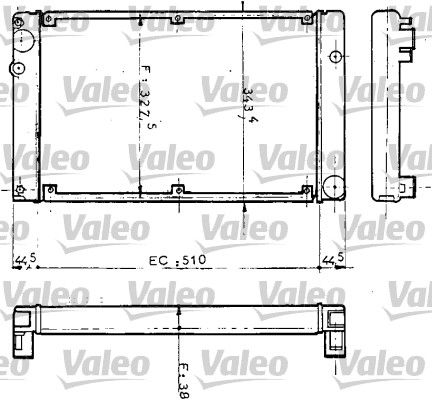 810952 VALEO Радиатор, охлаждение двигателя