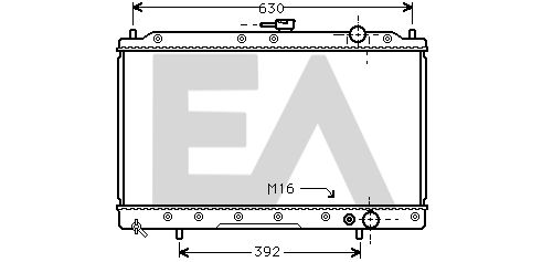 31R51125 EACLIMA Радиатор, охлаждение двигателя