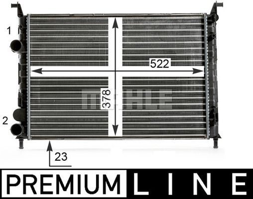 WG2183910 WILMINK GROUP Радиатор, охлаждение двигателя