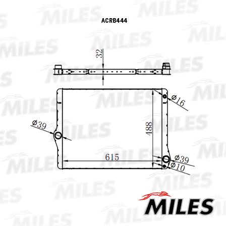 ACRB444 MILES Радиатор, охлаждение двигателя