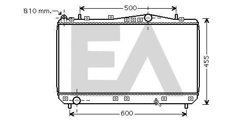 31R20044 EACLIMA Радиатор, охлаждение двигателя