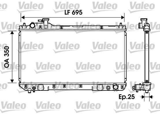 734216 VALEO Радиатор, охлаждение двигателя