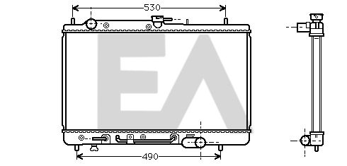 31R52025 EACLIMA Радиатор, охлаждение двигателя