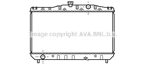 TO2044 AVA QUALITY COOLING Радиатор, охлаждение двигателя