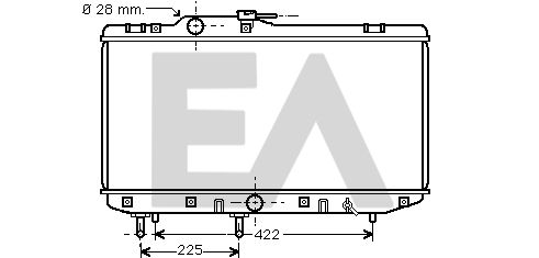 31R71071 EACLIMA Радиатор, охлаждение двигателя