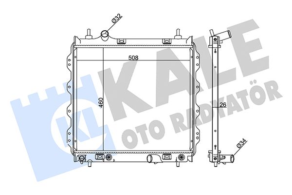 351850 KALE OTO RADYATÖR Радиатор, охлаждение двигателя