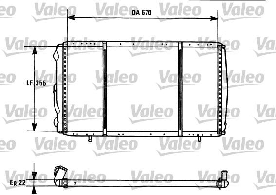 731016 VALEO Радиатор, охлаждение двигателя