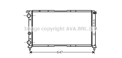 FT2142 AVA QUALITY COOLING Радиатор, охлаждение двигателя