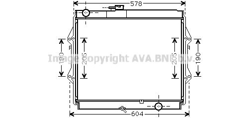 TOA2642 AVA QUALITY COOLING Радиатор, охлаждение двигателя