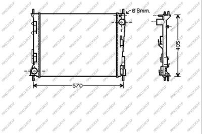 RN025R009 PRASCO Радиатор, охлаждение двигателя