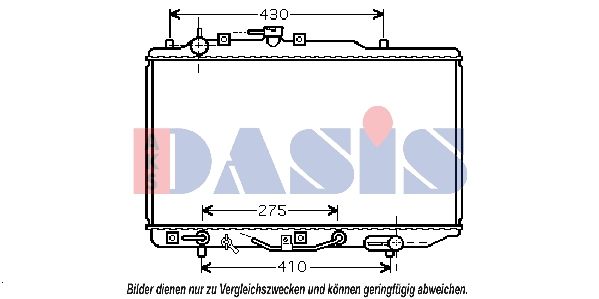 110047N AKS DASIS Радиатор, охлаждение двигателя