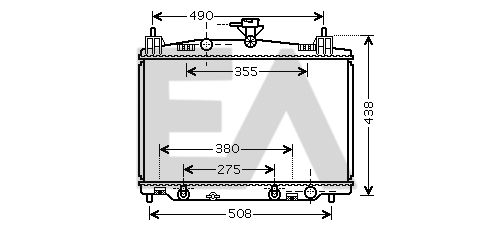 31R52092 EACLIMA Радиатор, охлаждение двигателя